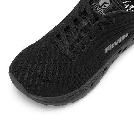 FitVille Wide Toe Box Shoes For Women Breathable Wide Fit Running Shoe Lightweight for Swollen Feet with Cushioned Relief Pain PlatiNum