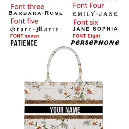 New 2026 Women's Personalized Tote Bag, Printed Canvas Handbag, Large Capacity Beach Bag