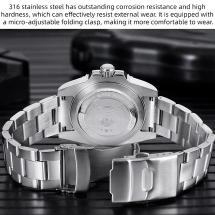 ADDIESDIVE 2025 New Men's Business Watch 200m Water Resistant 8215 Automatic Mechanical Watch Sapphire Crystal Luminous Watch