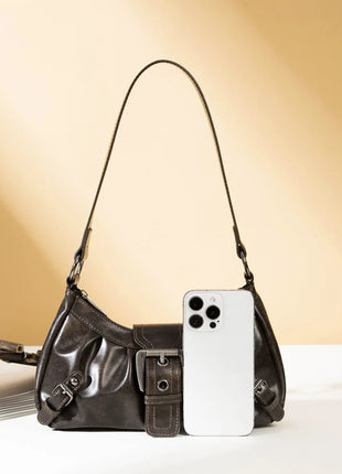 Nuova Borsa Sottospalla in Pelle da Donna, Borsa a Tracolla Trendy per Signore