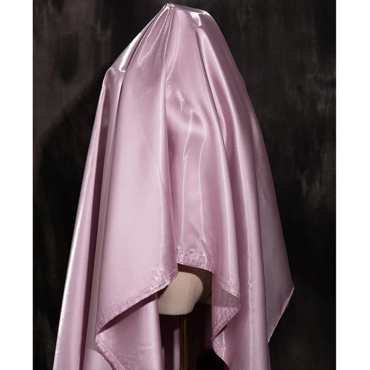 Tessuto Satinato Liquido Lucido di Lusso Riflettente Effetto Galassia per Abiti da Sposa e Design di Abiti alla Moda