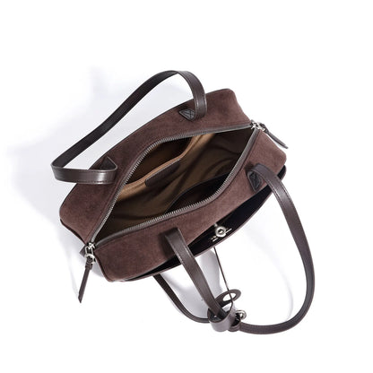 MENDY Borsa in pelle scamosciata Borsa a tracolla con cuscino in pelle Borsa casual ascellare da donna unica in morbida pelle Novità nella borsa tote Designer di lusso