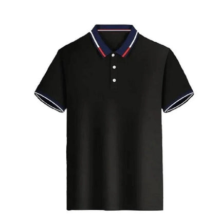 Men's short sleeve top daily casual short sleeve T-shirt with lapel casual short sleeve men's casual T-shirt