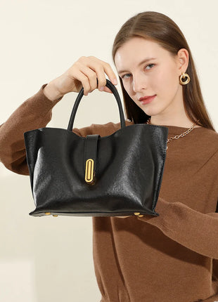 Borsa a Tracolla Grande Capacità da Donna, Nuova Borsa a Mano da Donna di Alta Qualità con Texture, Borsa Grande da Ragazza, Nuova Borsa Versatile da Pendolare con Lettere, Borsa a Tracolla Singola alla Moda, Borsa a Spalla
