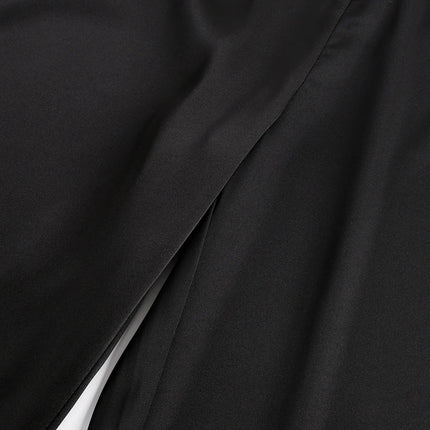 HiLoc Elegante Completo Pigiama in Raso Rosa, Set Primaverile da Casa con Canotta a Spalline Sottili e Pantaloni a Vita Alta, 2 Pezzi, Collezione 2026