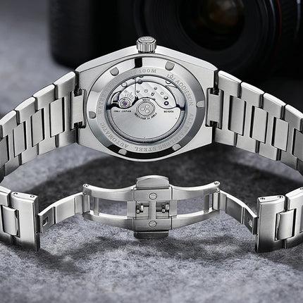 AddiesKin K008 Japan Miyota 9015 Automatic Movement 24 Jewels 28800bph 42h Power Reserve Ultra Thin 10mm Skeleton Case Back