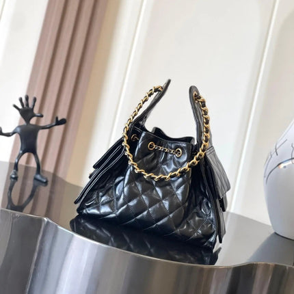 Brand Bag New Small Large Capaci Caviar Cowhide Leather oulder Bag  for Women and Bag PlatiNum