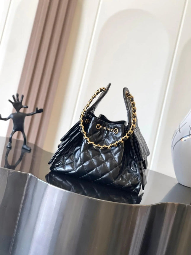 Brand Bag New Small Large Capaci Caviar Cowhide Leather oulder Bag  for Women and Bag PlatiNum