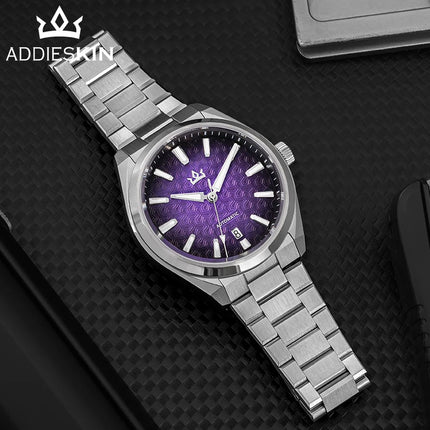 AddiesKin K014 Men's Automatic Mechanical Watch ST2130 Movement Cameo Shell Dial Sapphire Crystal 40mm 200M Water Resistant 316L