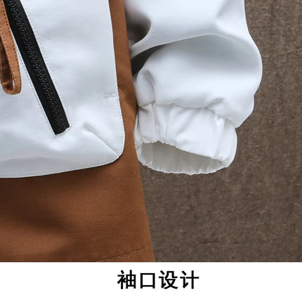 Windbreaker Regular Zipper Jacket 2023 Spring Men's Hooded Trend Printed Jacket Hip Hop Top Men's Low Price