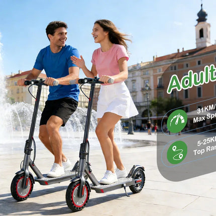 Monopattino Elettrico 365GO PRO AOVOPRO Nuovo Modello 2026 Potenziato 350W Super Potente Pieghevole con Doppio Freno, Velocità 31KM/H, Autonomia 5-28KM