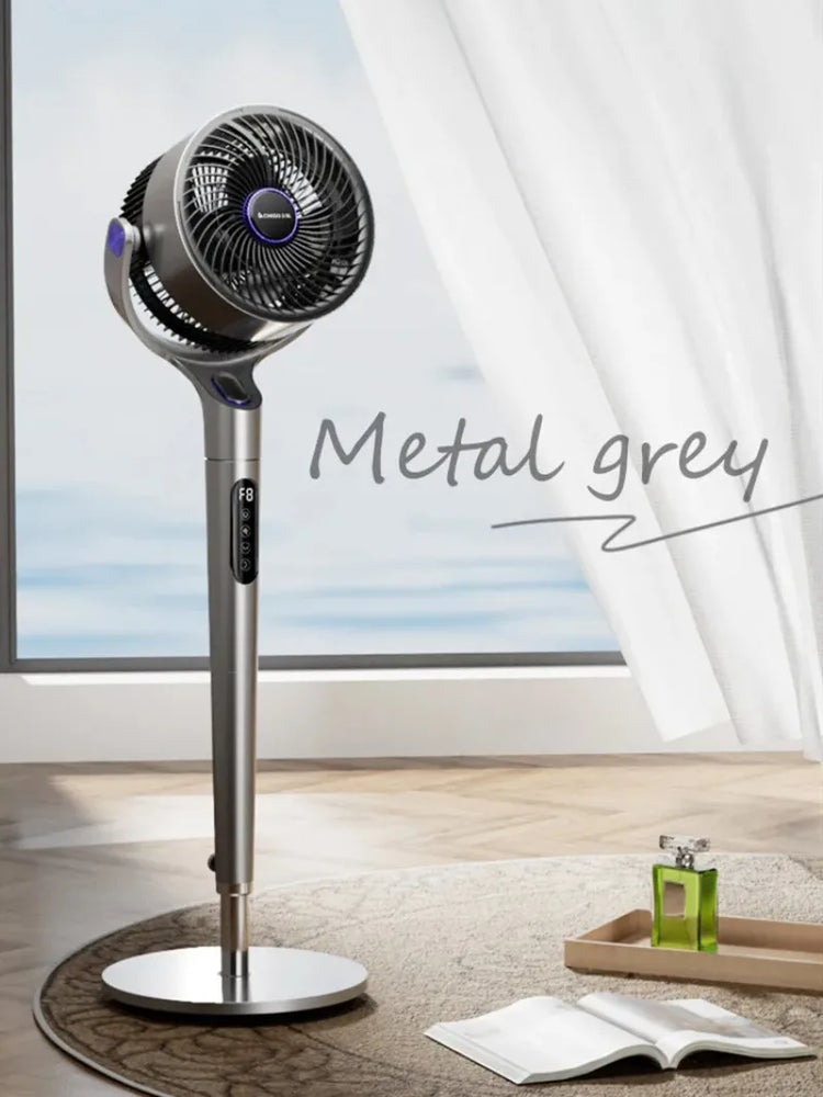 Ventilatore da Terra 220V con Telecomando, Versione Aggiornata, a Frequenza Variabile, Oscillante