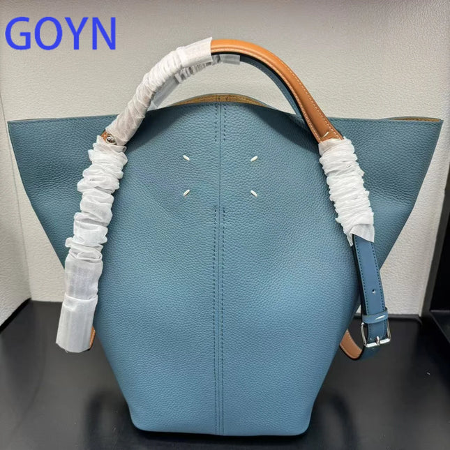Borsa Tote in Pelle a V Oversize Multiuso, Dettaglio Retrò a Quattro Cuciture, Leggera e Portatile, Manico in Pelle Regolabile, Borsa per lo Shopping