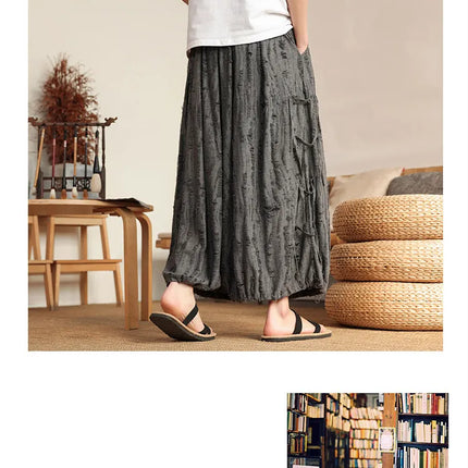 Primavera 2026 Nuovi Pantaloni Larghi da Uomo Vintage Casual Jogging, Pantaloni Harem Larghi Traspiranti da Uomo, Taglie Forti 8XL