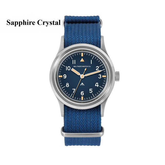 Militado ML14 36mm Orologio VH31 Sweep Secondo Movimento al quarzo Orologio Cristallo di zaffiro Super luminoso BGW9 C3 100m Orologi impermeabili platinumshop