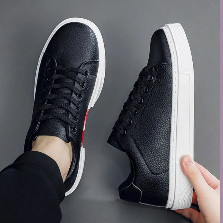 Fashion Men's Sneakers High Quality Leather Casual Shoes Luxury Business Office Shoes Trendy Skateboard Shoes Zapatillas Hombre