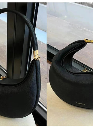2025 Luxury Quality Half Moon Women's Shoulder Bag Crossbody Aesthetic Bags Women's Handbag Lock Catch Designer Underarm Bags PlatiNum