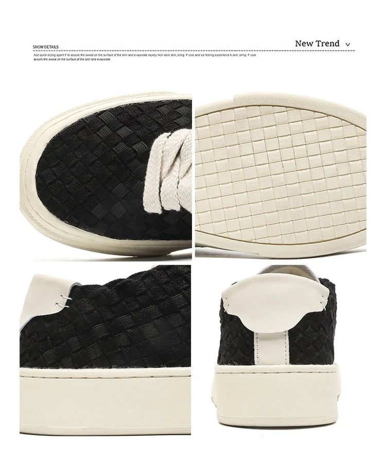 Men's sports shoes and casual shoes thick soled canvas men's shoes fashionable Owens breathable board shoes