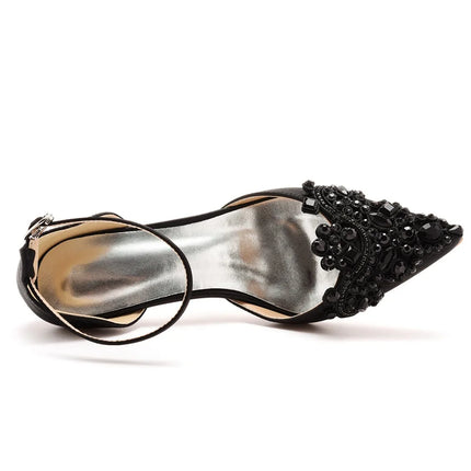 Sandali con tacco alto a punta décolleté da donna scarpe con scollo a barchetta firmate scarpe da sposa da donna scarpe da sera con tacco blu navy