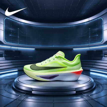 Nike Zoom Fly 6 Men Sneakers, ZoomX Cushion Racing Running Shoes, Breathable Lightweight Trainers Volt Green Purple FN8455-701