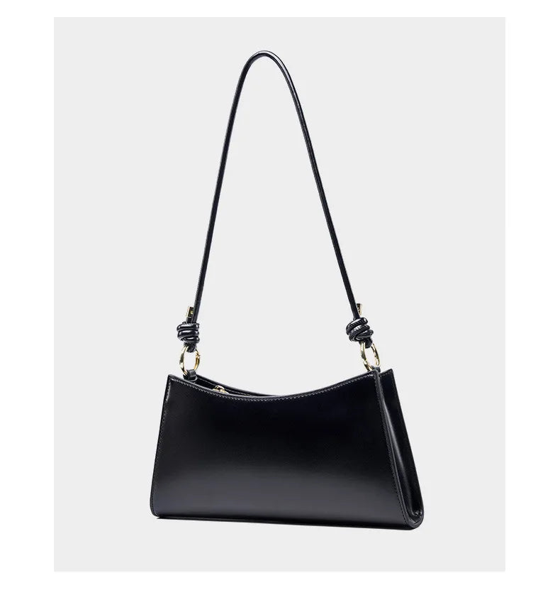 YANATARI underarm cowhide Genuine leather handbags women vintage red shoulder bag female korean luxury bag high quality 2025