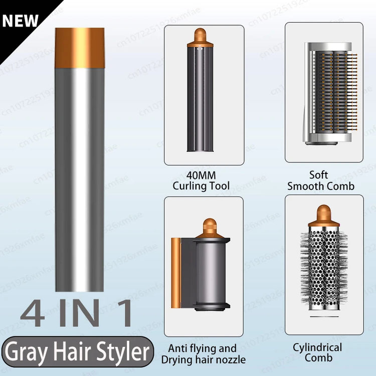 SenCiciMen 6-in-1 Air Multi-Styler & Hair Dryer Brush with Auto-Wrap Curlers With Negative Ions Hair-care Hair Styling Tool Fast Drying, Curling, Volumizing &  Smooth Blowouts and Frizz Gift for Women