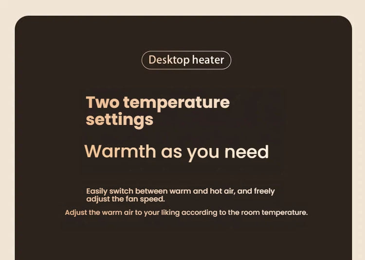 Portable Space Heater for Personal Use 500W Electric Heaters Indoor with Thermostat Fast Heating for Bedroom Office and Indoor