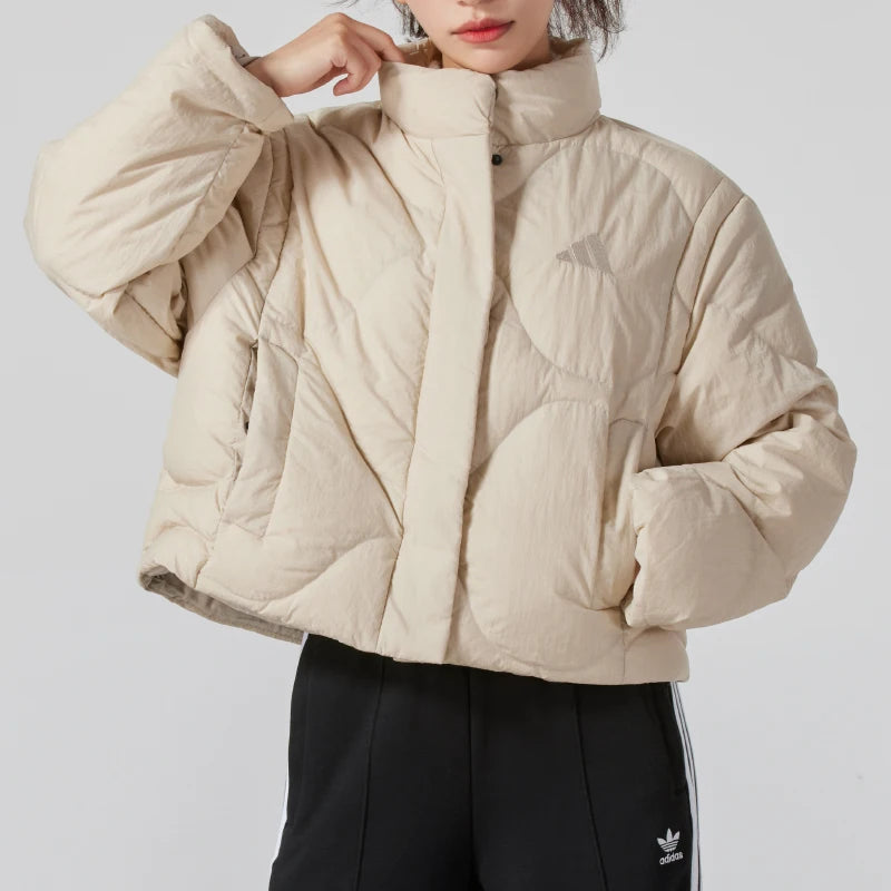 Adidas Women's Cotton down Jacket Fashionable Windproof Warm Sports down Jacket Jg5944