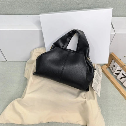 Grande borsa tote da donna in pelle morbida, con manici integrati, borsa capiente per shopping e lavoro
