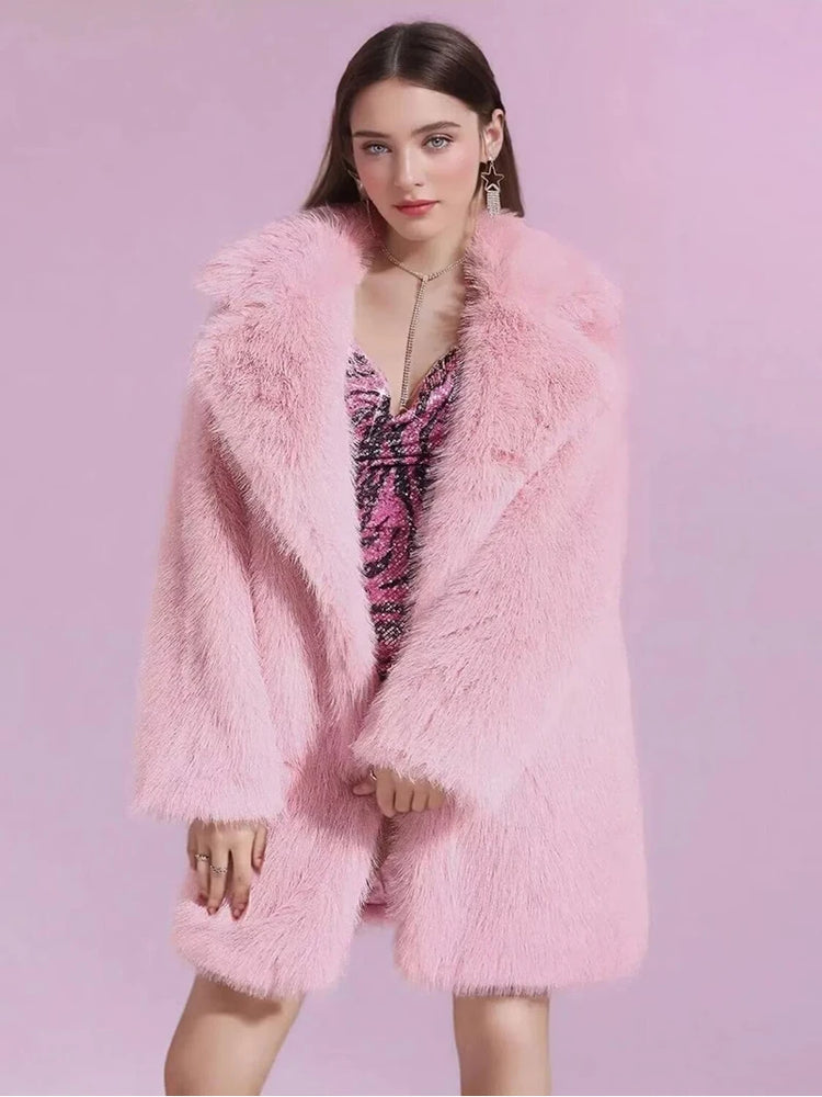 ZADORIN 2026 New Elegant Long Thick Warm Fluffy Faux Fur Coat Woman Winter Clothes Faux Fur Coats Jackets for Woman Outerwears