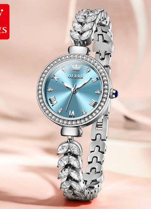 OLEVS 9971 orologio al quarzo per donna scala romana abito elegante orologio da donna moda impermeabile luminoso orologio a mano di lusso originale platinumshop