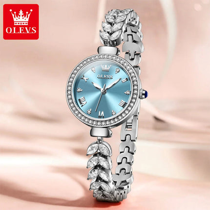OLEVS 9971 orologio al quarzo per donna scala romana abito elegante orologio da donna moda impermeabile luminoso orologio a mano di lusso originale platinumshop
