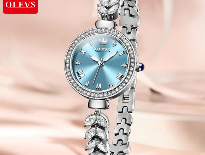 OLEVS 9971 orologio al quarzo per donna scala romana abito elegante orologio da donna moda impermeabile luminoso orologio a mano di lusso originale platinumshop
