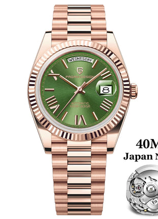 2026 Nuovo PAGANI DESIGN Oro rosa DD40 Orologio automatico di lusso da uomo Orologi da polso meccanici da uomo Giappone NH36A AR Vetro zaffiro