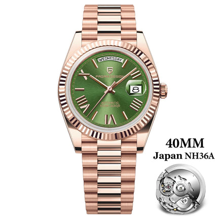 2026 Nuovo PAGANI DESIGN Oro rosa DD40 Orologio automatico di lusso da uomo Orologi da polso meccanici da uomo Giappone NH36A AR Vetro zaffiro