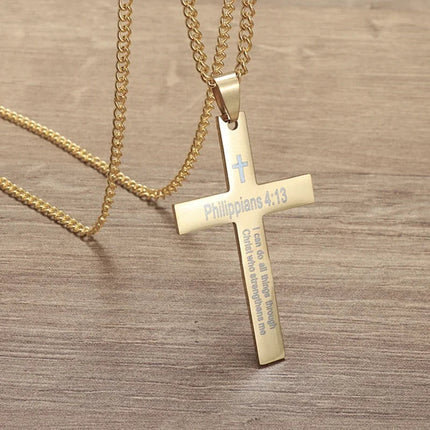 Vintage Christian Ice Crystal Jesus Head Pendant Necklace for Men and Women Cross Catholic Amulet Jewelry PlatiNum