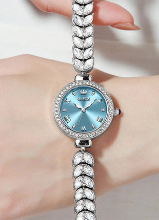 OLEVS 9971 orologio al quarzo per donna scala romana abito elegante orologio da donna moda impermeabile luminoso orologio a mano di lusso originale platinumshop