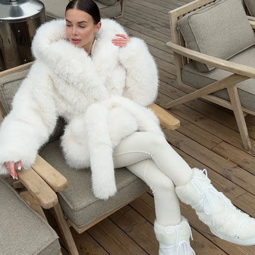 Fur & Faux Fur Coat Feminine Elegance Fur Coat 2026 New Winter Women's Fur Coat Fashion Warm Hooded Solid Color Women Fur Coat