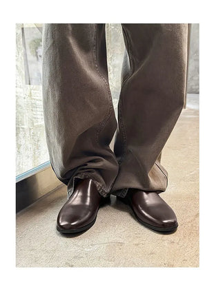Nuovi Mocassini da Uomo 2026, Scarpe Eleganti di Lusso in Pelle Verniciata, Antiscivolo, per Esterni, Estive, Fatti a Mano