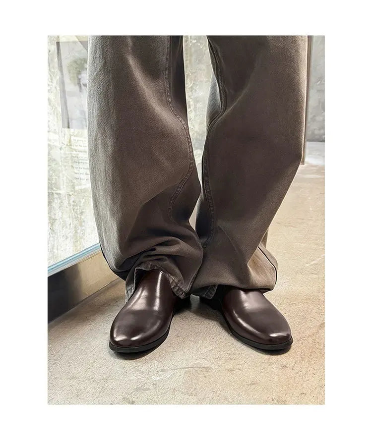 Nuovi Mocassini da Uomo 2026, Scarpe Eleganti di Lusso in Pelle Verniciata, Antiscivolo, per Esterni, Estive, Fatti a Mano