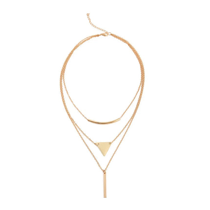 Collana d'amore personalizzata semplice alla moda collana con doppio Design multistrato con ciondolo in stile Y2K di lusso PlatiNum