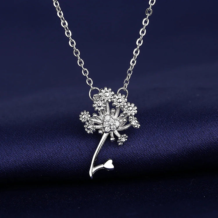 925 Sterling Silver Necklace For Women Round Pendent Sparkling Pave CZ Necklace Fashion Anniversary Birthday Jewelry Gifts N325 PlatiNum