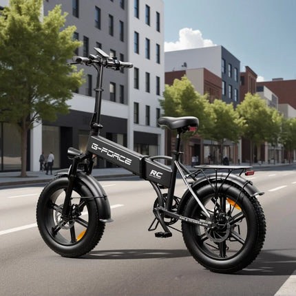 Bicicletta Elettrica Pieghevole G-FORCE RC per Adulti, Motore 750W, Batteria 48V 15AH, Pneumatici Fat da 20 Pollici, Bici Elettrica Urbana