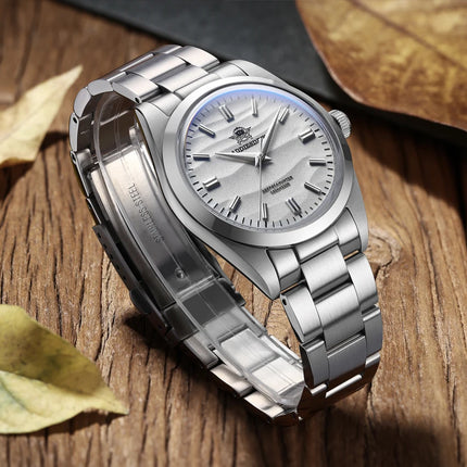 ADDIESDIVE 36mm Top Brand Men Watch Desert Dial Bubble Mirror Pot Cover Glass 10Bar Waterproof Outdoor Sports Quartz Wristwatch
