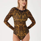 Nuovo costume da bagno sexy a vita alta da donna costume da bagno estivo bikini set costumi da bagno a maniche lunghe da donna costume da bagno da spiaggia per donna platinumshop
