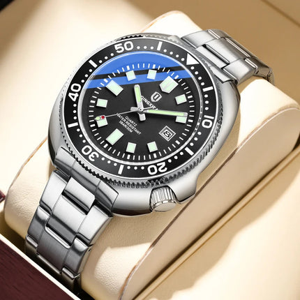 QINGXIYA Orologi al quarzo da uomo di lusso delle migliori marche Cinturino in acciaio inossidabile di alta qualità Orologio sportivo di moda con data luminosa impermeabile platinumshop