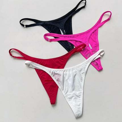 Ice Slik Low Waist Girls G String Leopard Flower Women Panties Sexy Briefs Thong T-back Underwear Female Lingerie Size S-XL