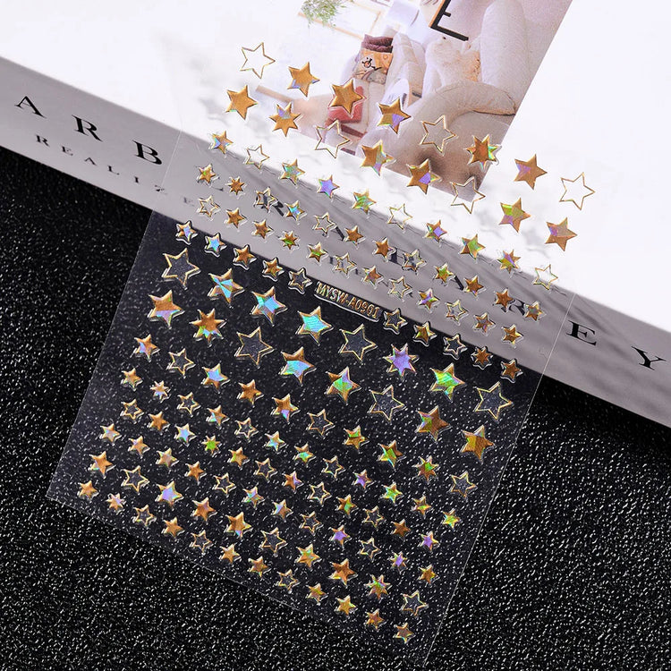 1PC 26-English Alphabet Number 3D Self-adhesive Nail Art Decal Sticker Word Small Letter Nail Decals Sticker Manicure Decoration