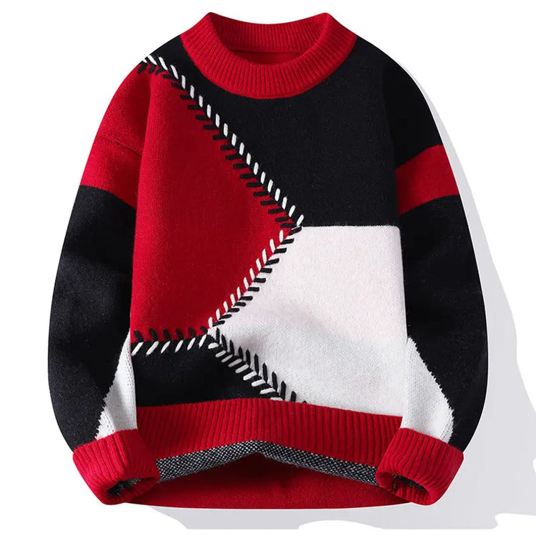 Sweaters men 2025 Winter Letter pattern thick sweater men Student youth sweaters autumn Men's wool pullovers full