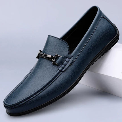 Scarpe da Uomo in Vera Pelle Taglia: 36-46 Mocassini Traspiranti Fatti a Mano per Business Casual e Guida